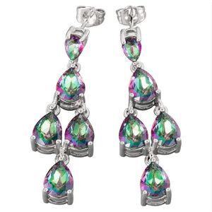 Mystic Topaz Chandelier Earrings